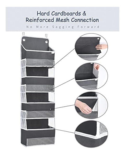 ULG Over Door Organizer Con 4 Bolsillos Grandes 6 Bolsillos 1