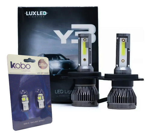 Lux Led Kit Cree Led H4 Y3 Nuevo Chip Dob + Led Posicion De Regalo 0