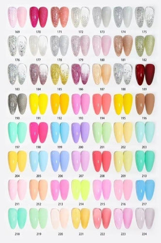 Kit of 12 Navi Semi-Permanent Gel Nail Polish Base Top 10ml UV LED Gel 5