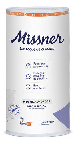 Fita Cirurgica Micropore 10 X 10 Metros Missner 0