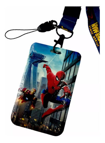 Spiderman Sube Card Holder Keychain Unique Design 0