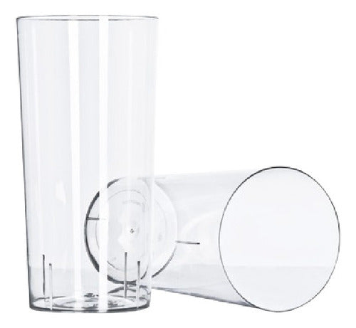 Kovalplast Long Drink Disposable Glasses Crystal PS X 50u 1