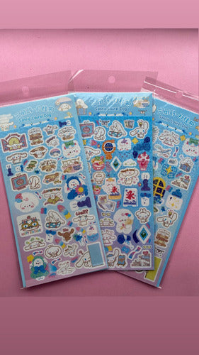 Tienda Felicity Plancha Stickers Kuromi, My Melody, Pompompurin, Cinnamoroll 2