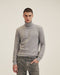 Equus Elba High-Neck Men's Sweater, Cotton Blend, Gray 42