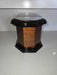 Octagonal Dark Cedar Cremation Urn 4