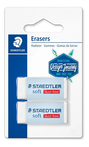 Set Gomas De Borrar Soft Dust Free Staedtler Blister X2 Unid 0