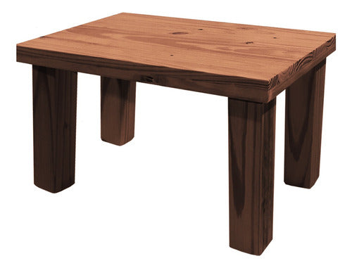 Rectangular Solid Pine Coffee Table 60x40 High Sturdy 7