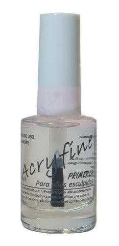 Acryfine Primer Sin Acido Con Pincel 10ml - Gelificadas Manos 0