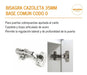 Bisagra Cazoleta Hafele Codo 0 35mm X 4 Unidad 4