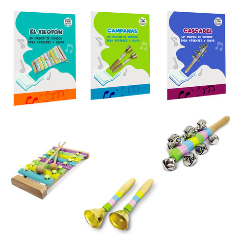 Instrumentos Musicales De Madera Para Niños Set 4 De 5 1