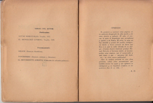 1939 Antenor Orrego El Pueblo Continente 1a Edicion Aprismo 3