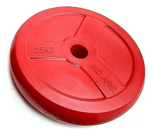 Gym-Man PVC 2.5 Kg Weight Disc for Dumbbells and Bars 0