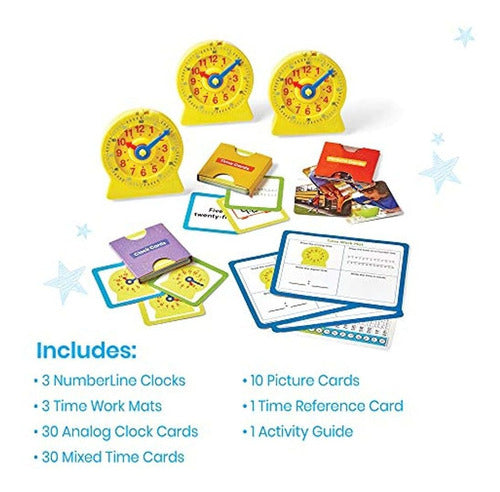 Hand2mind Telling Time Basics Center Kit, Numberline Learnin 1