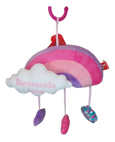 Rainbow Cloud Plush Baby Rattle Welcome Phi Phi 1