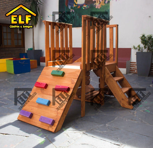 ELF Casitas y Juegos Sliding Tank with Ladder for Gardens, CAIFs, Institutions 5