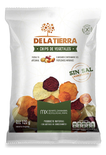 Míx Chips De Vegetales Sin Sal De La Tierra 120 Grs. 0