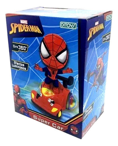 Ditoys Spiderman Marvel Super Car with Light Effects 360º Spin Toy 2456 0