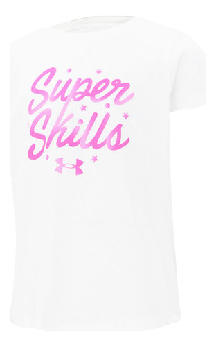Under Armour Super Skills Girls' Training T-Shirt in White 0