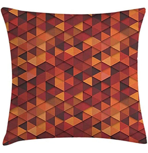 Ambesonne Orange Throw Pillow Funda De Cojín, Vector Abstrac 0