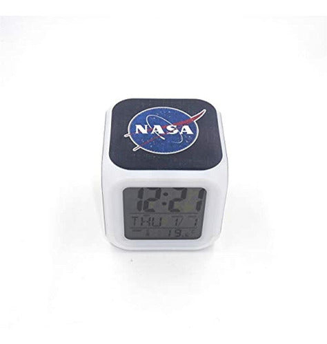 Boyan New Nasa Space Aerospace Blue Led Despertador Escritor 1