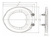 Tapa Inodoro Plástica Universal Viqua 1
