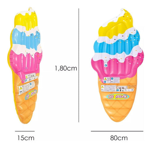 Jilong Inflatable Ice Cream Cone Pool Float 180cm 3