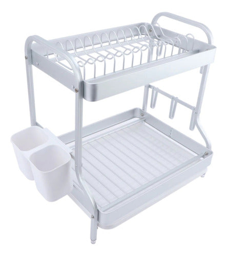 Vonne Aluminum Dish Drying Rack 2 Levels (7495) 1