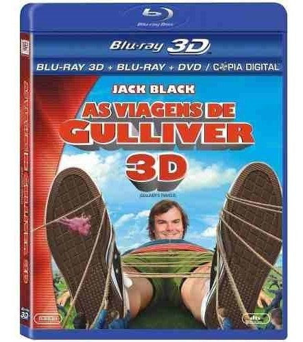 Blu-ray 2d+3d+dvd As Viagens De Gulliver Original & Lacrado 0