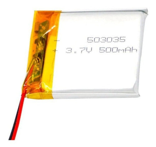 TecnoliveUSA 3.7V Lithium Polymer Battery with Protection 500mAh 503035 0