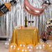 Jyflzq Gold Sequin Tablecloth 50 X 50 Square Sparkly Drape 1