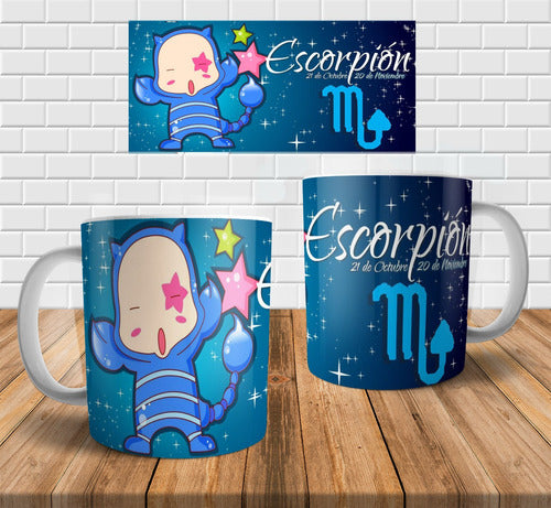 Imprimi Kits Plantillas Tazas Signos Zodiaco Cute Sublimar Sublimación 2