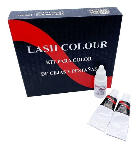 Kit Tinte De Pestañas Y Cejas Lash Color Para 50 Servicios 0