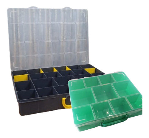 Fishing Tackle Box Storage Organizer Set of 2 0