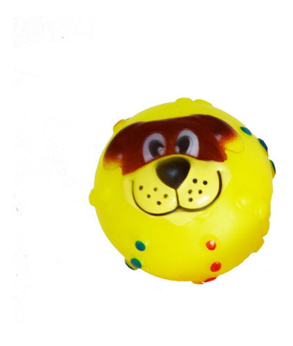 Mercadoflash Set of 2 Dog Face Design Chew Balls 3