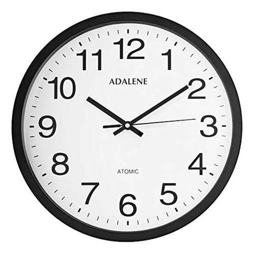 Adalene - Atomic Wall Clock Large 12 Inches with Analog Display 0