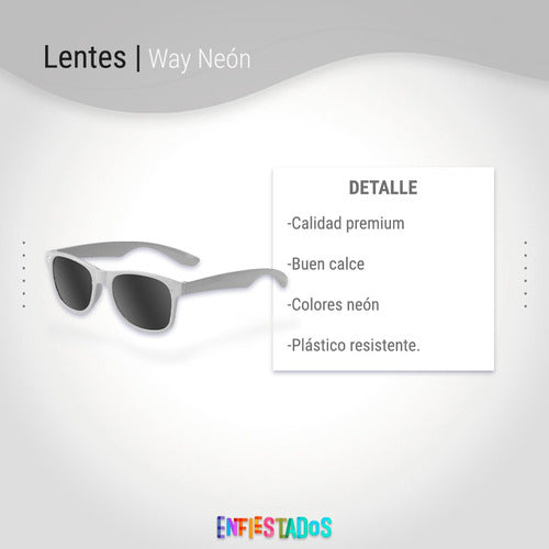 Enfiestados Party Store - 6 White Wayfarer Sunglasses 2