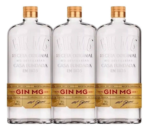 MG Gin Imported London Dry - 3 Bottles x 700cc 0