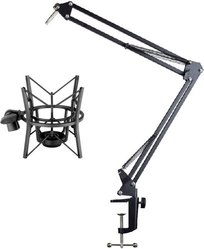 Moon Articulated Microphone Stand with Shock Mount SH-100 0