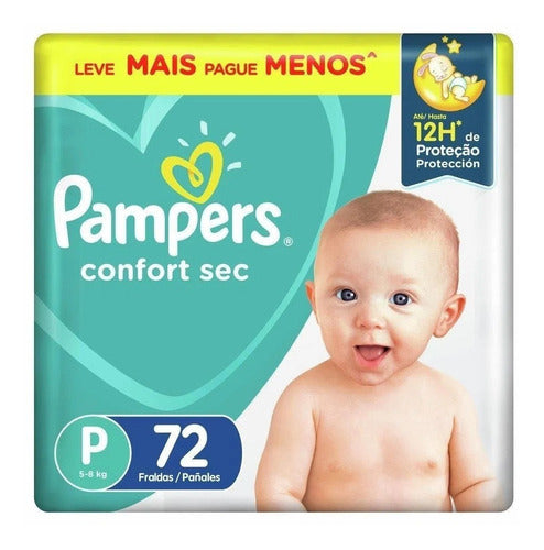 Pampers Confort Sec Forte Bag Peq 72 Uds - Bebes Y Niños 0