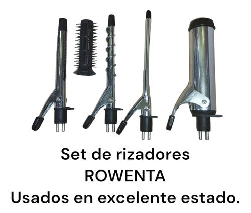 Rowenta Curling Set Used Hairstyles 5 Accessories + Bag 1