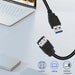 Xmsjsiy Cable Adaptador Usb A Esata De 5 Gbps Usb 3.0 A Alim 3