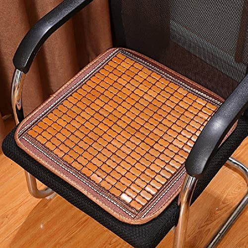 2pcs Cojines De Silla De Bambú Cojín De Asiento De Automóvil 2