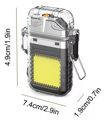 RudTech Linterna Led Fuerte Mini Llavero Multifuncional + Encendedor 2