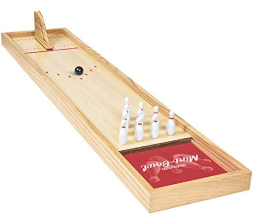 Gosports Mini Juego De Bolos De Mesa De Madera 0