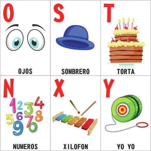 Cartas De Aprendizaje Flashcards Abecedario 3