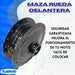 Yamaha Maza Rueda Delantera Tambor T105 Crypton 6