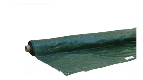 Ferreplast Green Rafia Tarpaulin with Eyelets 1.85m Wide x 25m Long 1