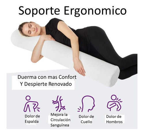 Confort Life Almohada Cervical Cilindro X X L Espuma Con Memoria 2