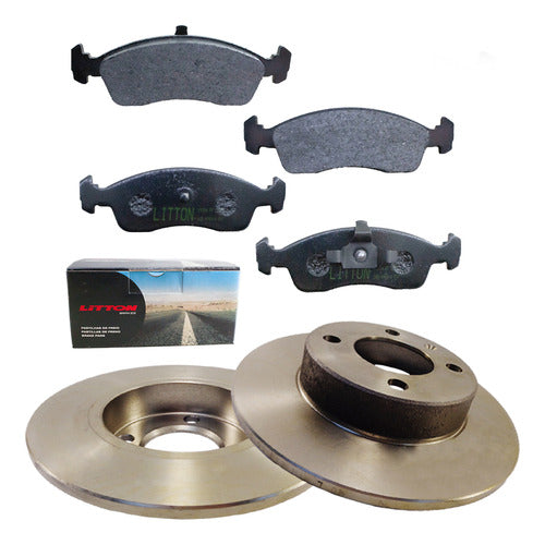 Citroen C3 2012-1.5 Front Disc and Pad Kit 0