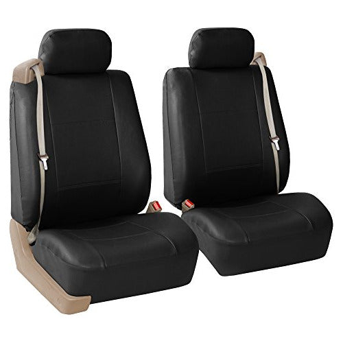 Grupo Fh Pu309black102 Funda De Asiento De Cuero De Pu Negra 0